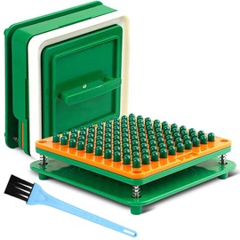 Capsule Holder Tray Filling Machine Tool for 100 Size 00 Gelatin Veggie Capsules For Vitamins, Herbs & Supplements Holes