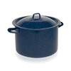 IMUSA C20666-1063310W 6-Quart Blue Speckled Enamel Stock Pot with Lid