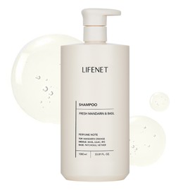 라이프넷 샴푸 프레쉬 만다린 앤 바질, 1L, 1개 LifeNet Shampoo Fresh Mandarin & Basil, 1L, 1 Piece