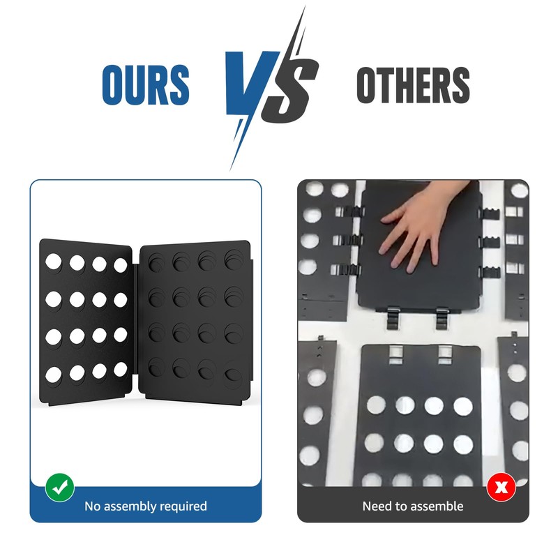 Shirt Folder Board Mini Clothes Folding Board Durable Plastic T-Shirt