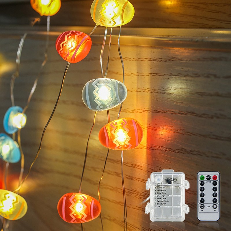 Easter Decoration String Lights Warm Light IP44 Waterproof LED Easter