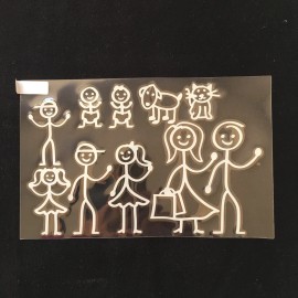 Auto Decals Set Of Family Car Stickers-Fathe