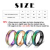 Bymivofun 2 Pcs Mood Rings, Temperature Emotion Ring, Stainless Steel