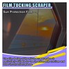 Car Window Tint Squeegee Tool, Plastic Long Handle Shank Corner