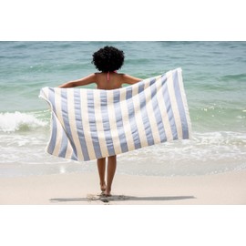 Black & White Brands Set of 2 Turkish Beach/Pool Towels. 100% Organic Turkish Cotton, Stylish and Portable XL Design.