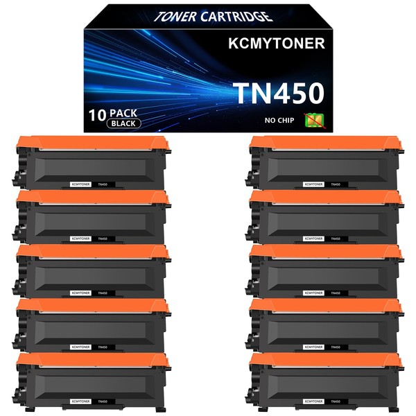 KCMYTONER Compatible Toner Cartridge Replacement for Brother TN450 TN-450 TN420