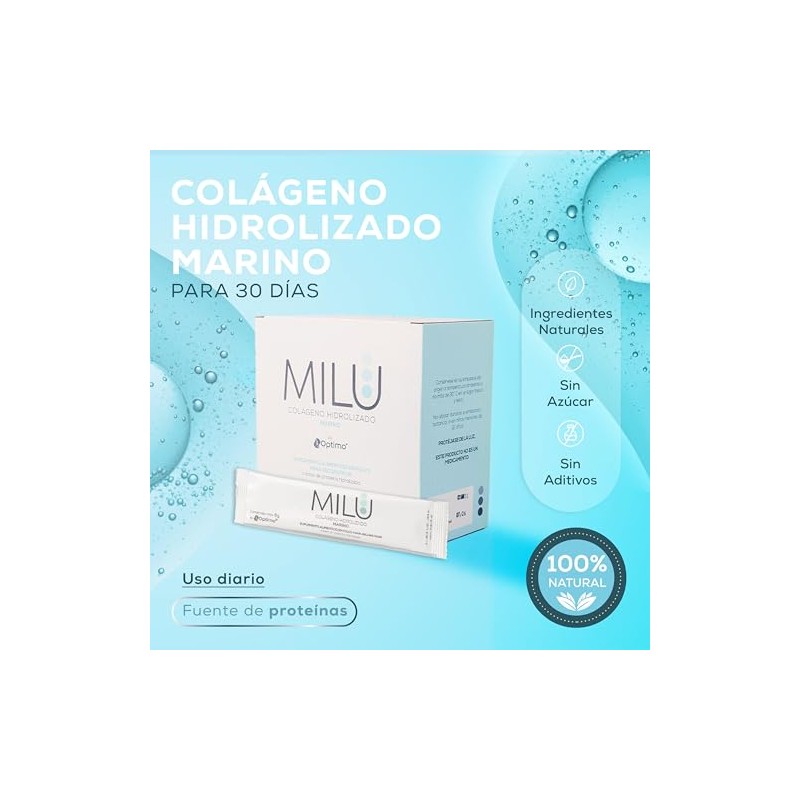 MILU | Colágeno Hidrolizado Marino - Granulado - Certificado No