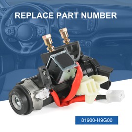 81900-H9G00 Ignition Lock Switch Assembly with 2 Keys Compatible with 2021-2023 Kia Rio Ignition Lock Housing Cylinder replace# 81900H9G00