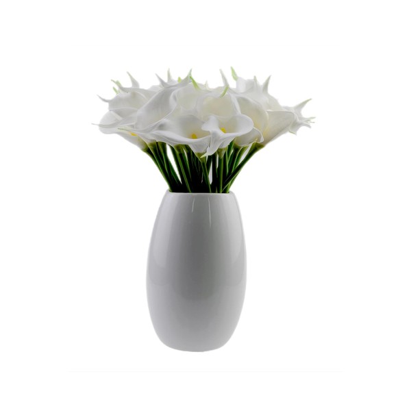 Real Touch White Calla Lily Artificial Flowers - Perfect for