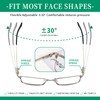 DEVYES Progressive Multifocus Reading Glasses for Men Women Metal Half