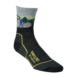 Farm to Feet Unisex Blue Ridge 3/4 Lightweight Technical Hike Merino Wool Crew Socks