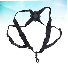 Kisangel Adjustable Saxophone Shoulder Strap Black Harness for Alto Tenor Soprano Saxophones Soft and Durable Design for Comfortable Weight Distribution