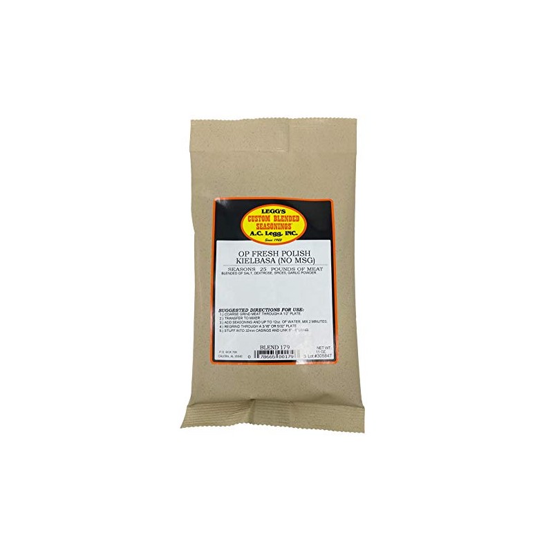 A.C. Legg - Fresh Polish Kielbasa Sausage Seasoning - MSG