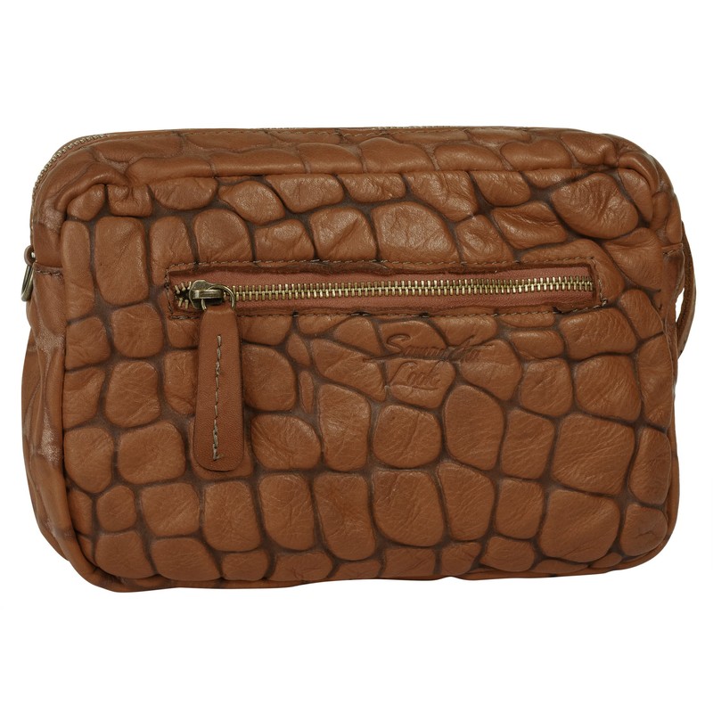 Samantha Look Women's Genuine Leather Shoulder Bag, Made in Italy,