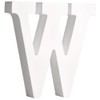 Rayher 62674000 MDF Letter W, White, 11 cm, Thickness 2