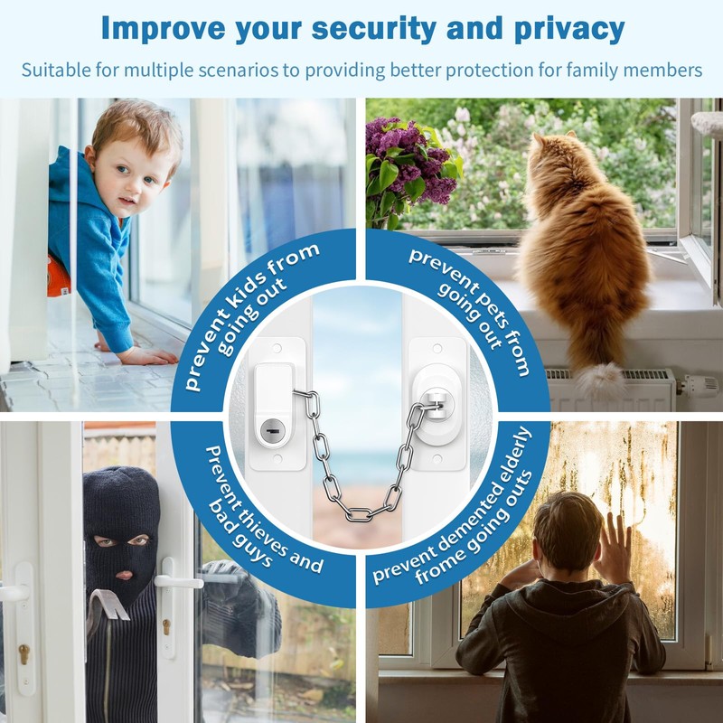 YTOOK Pack of 2 Child Safety Window No Drilling Required