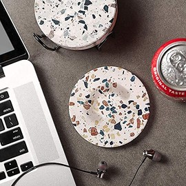 Timotech Juego de Posavasos Absorbentes con Soporte para Bebidas, Evita Que los Muebles se Rayen y ensucien, Proteccin de Mesa, Decoracin del Hogar,  