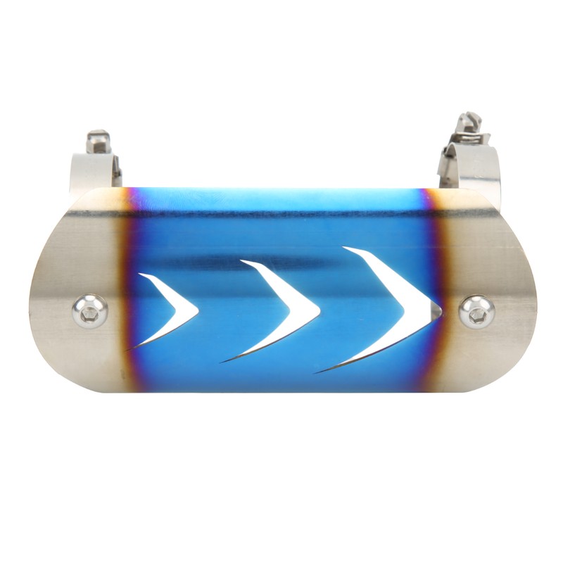 Exhaust Muffler Pipe Protector Stainless Steel Heat Shield Cover Universal