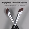 Fine Arc Eyeliner Brush, Flat Eyebrow Brush by Enzo Ken,