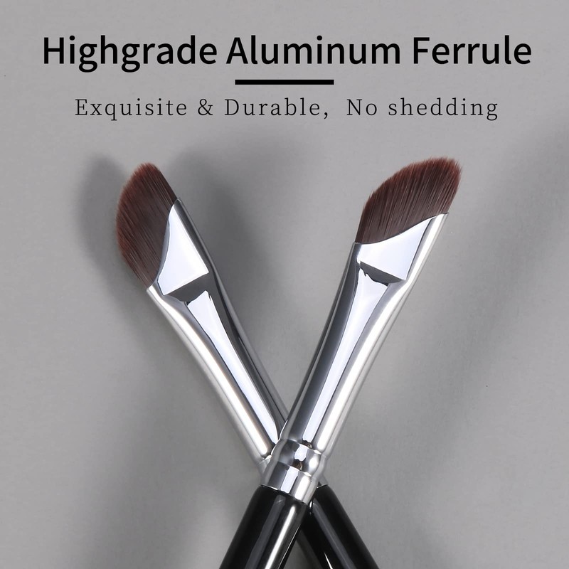 Fine Arc Eyeliner Brush, Flat Eyebrow Brush by Enzo Ken,