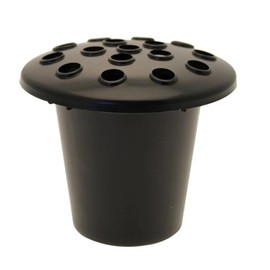 Black Plastic Grave Vase Container Insert