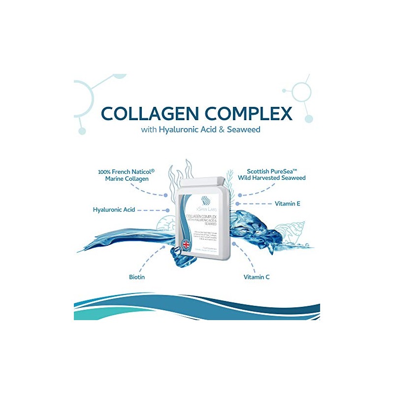 Collagen Complex with Hyaluronic Acid & Seaweed - 60 Capsules