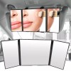 Unbranded 3-Way Folding LARGE Car Sun Visor Mirror Vanity Makeup