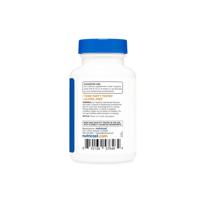 Nutricost Lithium Orotate (10mg) 120 Capsules - Vegan Lithium Supplement,