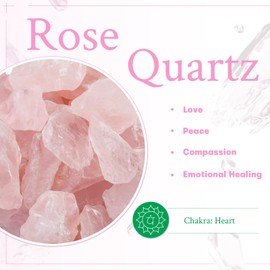 mookaitedecor Rose Quartz Crystal Pyramid Stone with Engraved Chakra Symbol, Healing Crystals Energy Generator for Reiki Meditation Divination Decoration