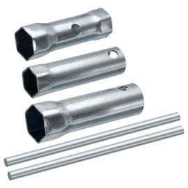 sourcing map 3 Pcs Dual-Ended Wrench Socket Spark Plug Spanner Set (16mm, 21mm, 17/19mm)