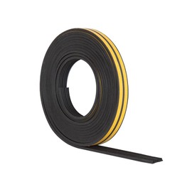 Stormguard E Profile Black -EPDM Rubber Draught Seal and Foam Draught Excluder Window or Door Draft,