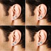 Jstyle 2 Pairs Stainless Steel Stylish Non-Piercing Magnetic Stud Earrings