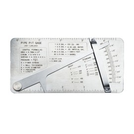 HFS(R) Pipe Pit Welding Gauge Gage Test Ulnar Welder Inspection 0 to 1/2" in 1/64" & .020 Increments