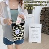 WiVViViD Women's Tote Bag, Canvas, Durable, Thick Material, Leopard Pattern,