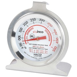 Winco 2-Inch Dial Oven Thermometer with Hook and Panel Base (TMT-OV2)