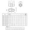Flowbar [RoHS] Brass Different Diameter Nipple GRN(R)-0603-BS 3/4x3/8