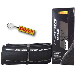 Pirelli P Zero Race TLR 30-622 (700 x 30c) Road Bike Tires - Tubeless Ready, Lightweight, High-Performance Bicycle Tire for Road Racing & Training – SmartEVO Compound w/Keychain