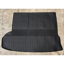 EACCESSORIES EA Cargo Liner - Trunk Mat for Toyota Highlander 2014-2019 – Weather-Resistant Trunk Mats for Cars with Raised Lip–Non-Slip Car Trunk Mat Tray Pad Boot–Laser Pre-Cut Design