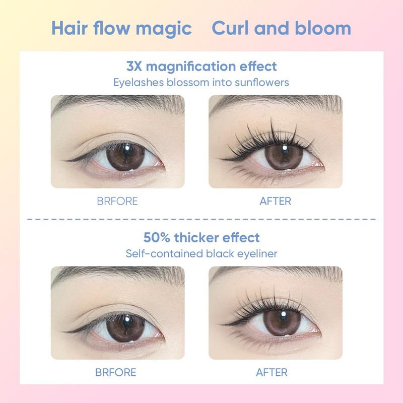 VEECCI False Eyelash Kit - Natural Soft Individual Eyelashes with
