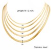 TaYolnFaSo 18k Real Gold Plated Herringbone Chain Necklaces for Women