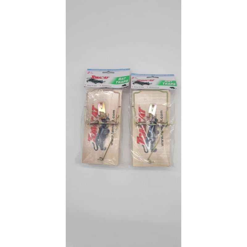 Tomcat Wood Rat Traps Easy to Use Trap 2 packs