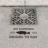 No Dumping Drains to Bay Stencil - Reusable Stencils, Efficient