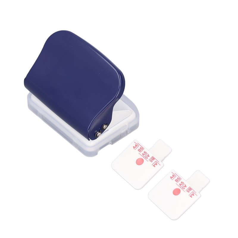 Hole Punch Dark Blue 6 Hole Portable Small Planner Hole