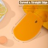Silicone Dough Scraper with Stainless Steel Sheet, Curved Edge Flexible