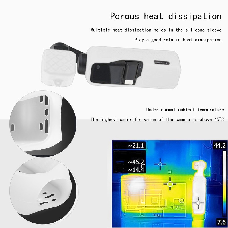 Silicone Case Antiskid Protective Cover Housing Heat Dissipation Shell for