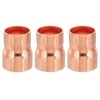 PATIKIL 7/8" to 3/4" ID Copper Reducer, 3pcs 99.9% Pure