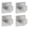 Hiuqixe 4 Pack Bathroom Towel Hook Brushed Nickel, Wall Mount