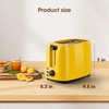 iSiLER 2 Slice Toaster, 1.3 Inches Wide Slot Bagel Toaster