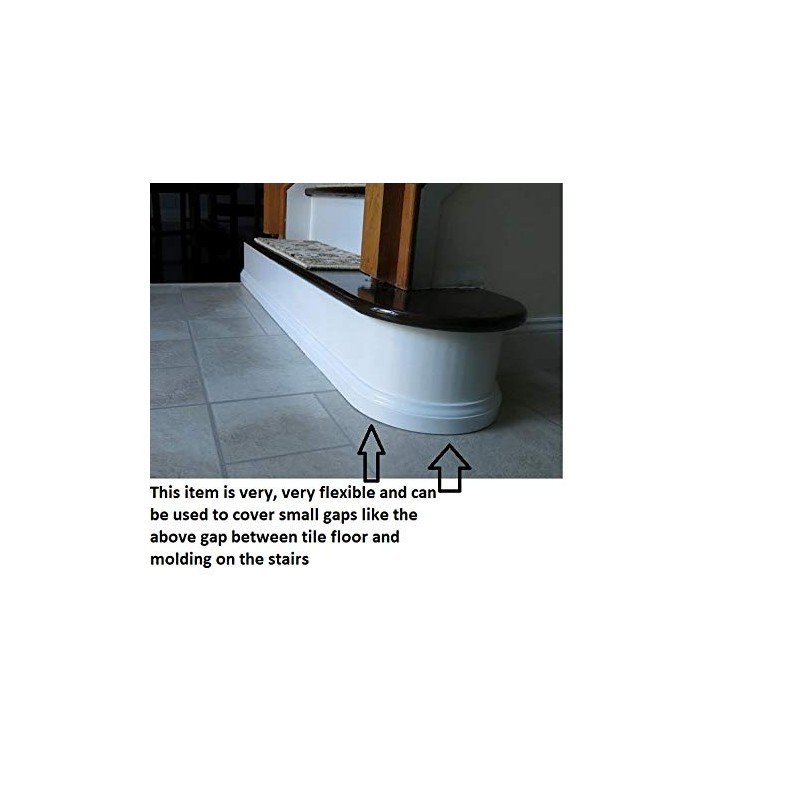 FlexTrim #WM126: 1/2" x 3/4" Flexible Base Shoe molding -