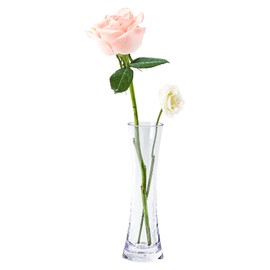 ComSaf Vase Unbreakable, Stylish, Flower Base, Polycarbonate, Transparent, Hydroponic, Interior Decoration, Present, Height 7.5 inches (19 cm)